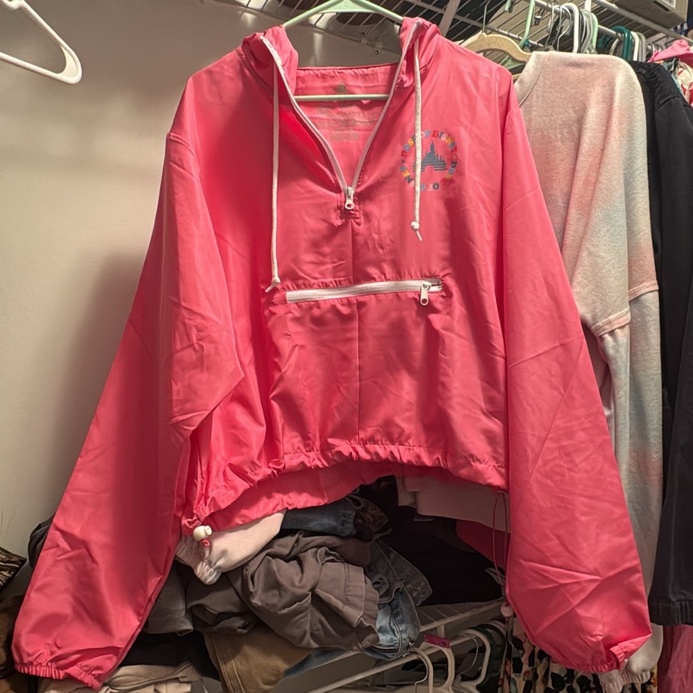 Disney Parks Dose Of Disney Pink Hooded Pullover Size XX Large NWT